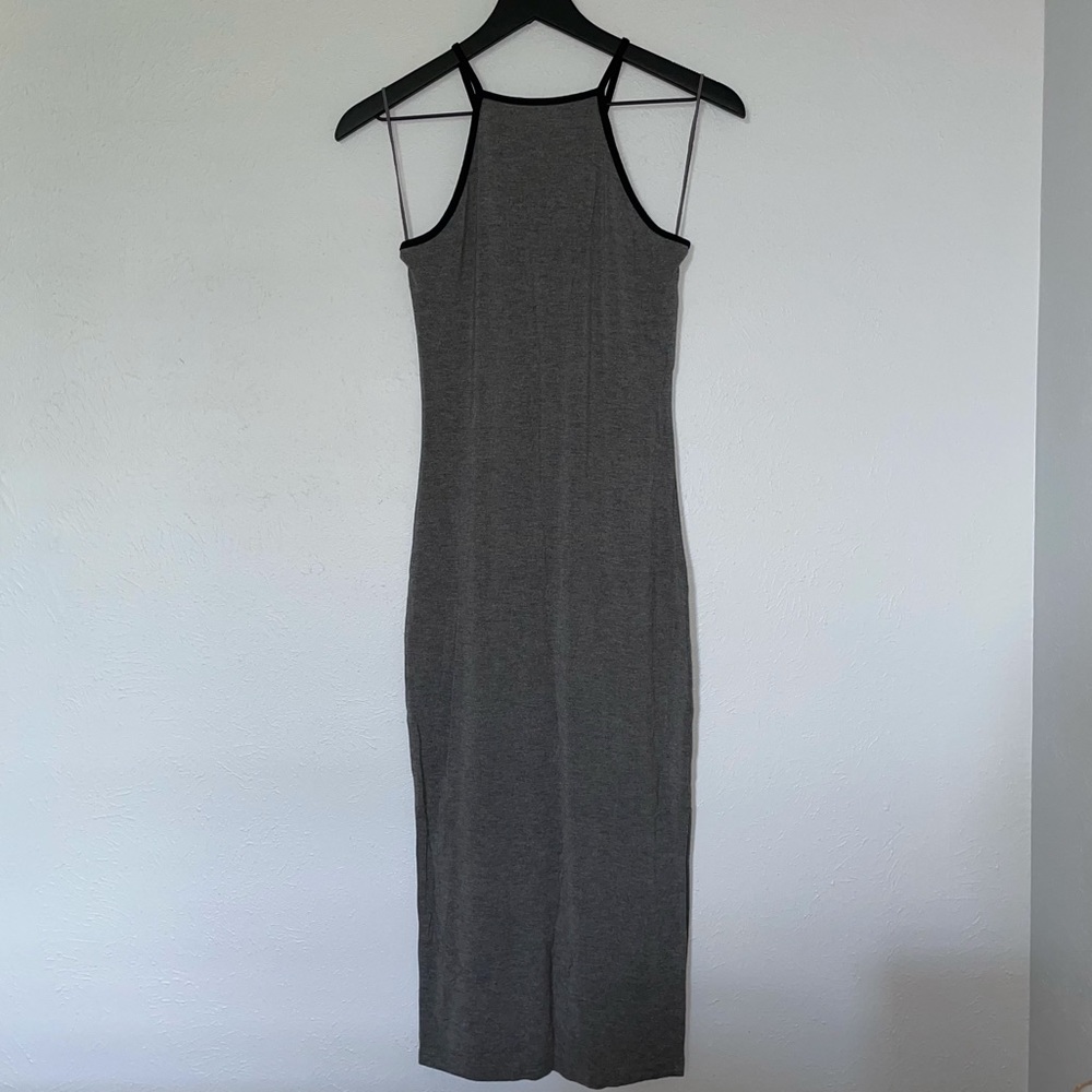 Garage Stretch Bodycon Midi Dress with Slit